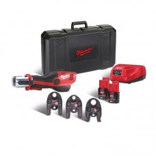 Обжимник гидравлический аккумуляторный для труб MILWAUKEE M12 HPT-202C V-SET2 (ЗУ+2акк.Х2Ач+кейс)