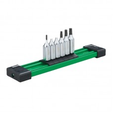 Набор головок торцевых хромированных ¼” MILWAUKEE, с битой Torx (T8-T27) на планке, (6шт)