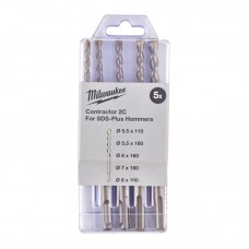 Набір бурів SDS-PLUS Contractor MILWAUKEE, (5,5/5,5/6/7/8мм) (5шт)