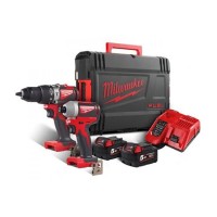 Набор из 2х инструментов аккумуляторных бесщеточных MILWAUKEE M18 BLPP2A2-502X