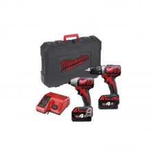 Набір з 2х інструментів безщіткових акумуляторних MILWAUKEE M18 BPP2D-402C