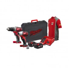 Набір з 2х інструментів безщіткових акумуляторних MILWAUKEE M18 BPP2D-402C