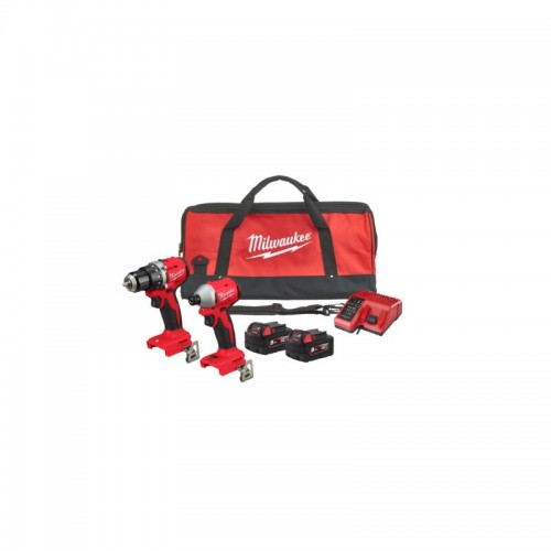 Набор из 2х инструментов аккумуляторных бесщеточных MILWAUKEE M18 BLCPP2B-502C