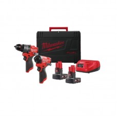 Набір з 2х інструментів безщіткових акумуляторних MILWAUKEE M12 FPP2A2-602X