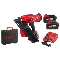 Пистолет гвоздезабивной аккумуляторный бесщёточный MILWAUKEE M18 FFNS-502C (50-90мм)(ЗУ+2Х5Ач+кейс)