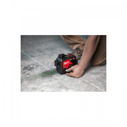 Нивелир лазерный аккумуляторный 3D MILWAUKEE, M12 3PLSKIT-401P (ЗУ+1акк.Х4Ач+оборудование+PACKOUT)