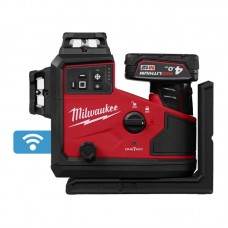 Нивелир лазерный аккумуляторный 3D MILWAUKEE M12 A3PLO-401C  (360˚, зелёный луч) (ЗП+1акк.Х4Ач+кейс)