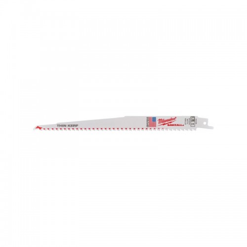 Полотно для сабельных пил FANG TIP THIN KERF MILWAUKEE, 300х5,0мм, (50шт), (дерево с гвоздями)