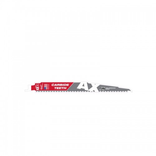 Полотно для сабельных пил AX FANG TIP CARBIDE MILWAUKEE, 230х5мм, (5шт), (дерево с гвоздями)