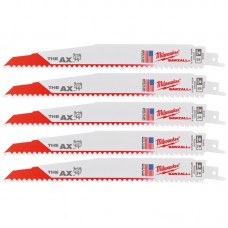 Полотно для сабельных пил AX FANG TIP MILWAUKEE, 230х5,0мм, (5шт), (дерево с гвоздями)