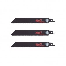 Полотно для сабельных пил Carbide Grit MILWAUKEE, 150мм, (3шт) (чугун, абразивные материалы, фибергл