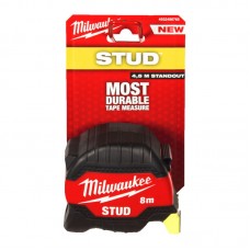 Рулетка магнитная STUD MILWAUKEE (Gen 3), 8м (33мм)