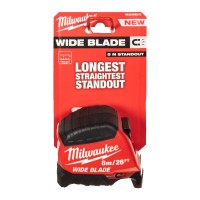 Рулетка магнітна WIDE BLADE MAGNETIC MILWAUKEE (Gen2), 8м/26фт (35мм)