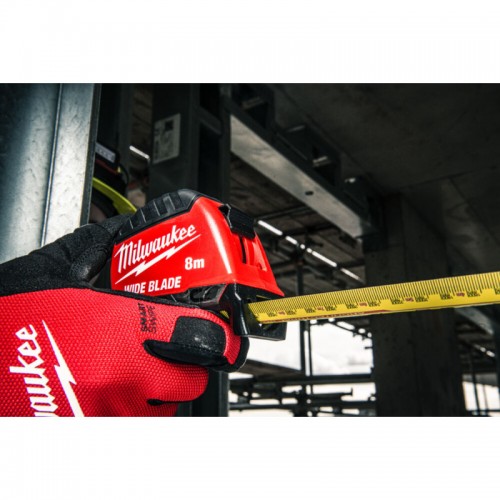Рулетка магнітна WIDE BLADE MAGNETIC MILWAUKEE (Gen2), 8м (35мм)