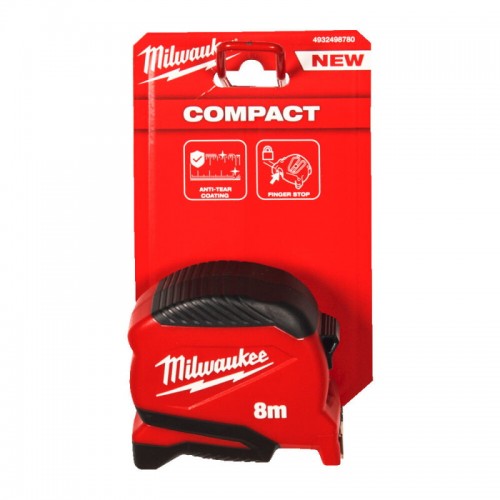 Рулетка Pro Compact MILWAUKEE (Gen 2), 8м, (25мм)