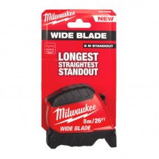 Рулетка WIDE BLADE MILWAUKEE (Gen2), 8м/26фт (35мм)