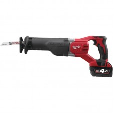 Пила сабельная аккумуляторная MILWAUKEE M18 BSX-402C (ЗУ+2акк.Х4Ач+кейс)