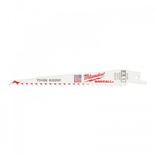 Полотно для сабельных пил FANG TIP THIN KERF MILWAUKEE, 150х5,0мм, (50шт), (дерево с гвоздями)