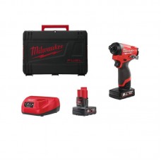 Шуруповерт ударный аккумуляторный бесщёточный MILWAUKEE (170 Нм) M12 FID2-602Х (ЗУ+2акк.Х6Ач+HDкейс)