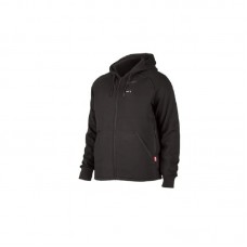 Толстовка с подогревом с капюшоном MILWAUKEE, M12 HHBL4-0 (S), черная (размер S)