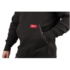 Толстовка WHB MILWAUKEE, с капюшоном, черная, (размер L)