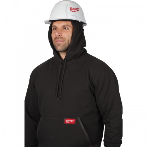 Толстовка WHB MILWAUKEE, с капюшоном, черная, (размер L)