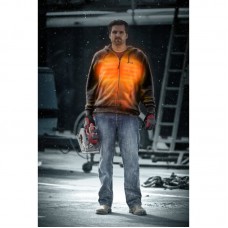 Толстовка с подогревом с капюшоном MILWAUKEE M12 HHGREY3 (S), серая, (размер S)