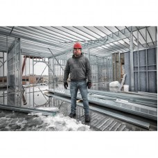 Толстовка с подогревом с капюшоном MILWAUKEE M12 HHGREY3 (S), серая, (размер S)