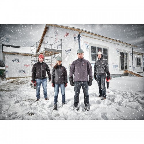 Толстовка с подогревом с капюшоном MILWAUKEE M12 HHGREY3 (S), серая, (размер S)