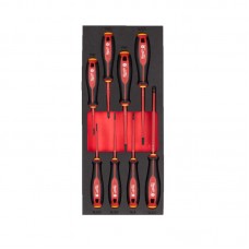 Ложемент з викрутками з тригранними рукоятками VDE (8шт) MILWAUKEE (45х175,8х417мм) для візків