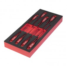 Ложемент з викрутками з тригранними рукоятками VDE (8шт) MILWAUKEE (45х175,8х417мм) для візків