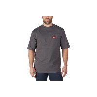 Футболка с короткими рукавами Milwaukee серая WTSSG-S 4933478231