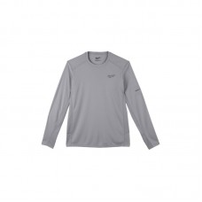 Футболка MILWAUKEE, WWLS дихаюча з довгим рукавом, сіра, розмір XXL