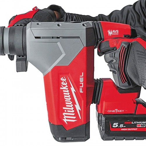 Перфоратор аккумуляторный бесщёточный SDS-PLUS MILWAUKEE M18 ONEFHPX-0X (5,0Дж) (каркас+HDкейс))