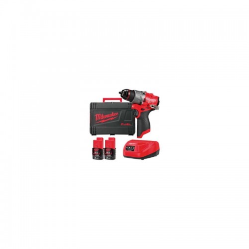 Дрель-шуруповёрт аккумуляторная бесщёточная MILWAUKEE M12 FDD2-202X (37Нм)(ЗУ+2акк.Х2Ач+HDкейс)