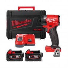 Шуруповерт ударный аккумуляторный бесщёточный MILWAUKEE (226 Нм) M18 FID3-502X (ЗУ+2ак.Х5Ач+HDкейс),