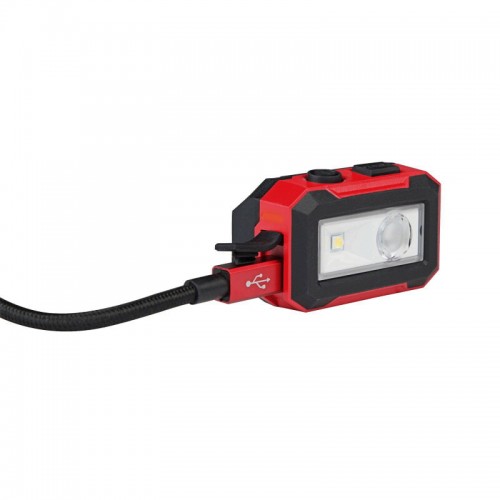 Фонарь светодиодный аккумуляторный налобный Micro-USB MILWAUKEE, IR HL450 450 люменов