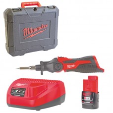 Паяльник аккумуляторный MILWAUKEE M12 SI-201C (ЗУ+1акк.Х2Ач+кейс)