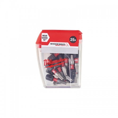 Бита SHOCKWAVE MILWAUKEE, PZ3, 25мм, (25шт)