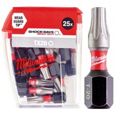 Бита SHOCKWAVE MILWAUKEE, TX20, 25мм, (25шт)