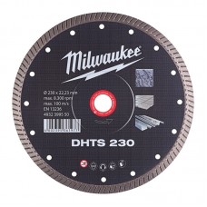 Диск алмазный MILWAUKEE DHTS 230, Ø230мм, (керамогранит, плитка)