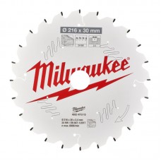 Диск пильный по дереву для торцевых пил PFTE MILWAUKEE, Ø216х30х2,4мм, 24 зуб.