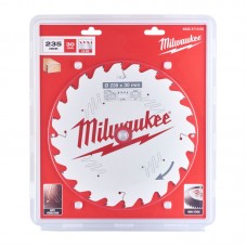 Диск пильный по дереву PFTE MILWAUKEE, Ø235х20х2,4мм, 24 зуб.
