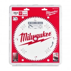 Диск пильный по алюминию PFTE MILWAUKEE, Ø254х30х3,0мм, 80 зуб.