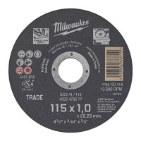 Диск отрезной по металлу MILWAUKEE Trade, SCS 41/115х1, Ø115мм