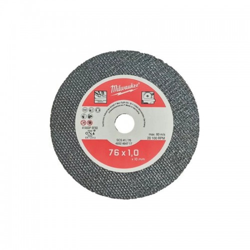 Диск отрезной по металлу MILWAUKEE, SCS41/76х1; Ø76мм, для M12 FCOT (5шт)