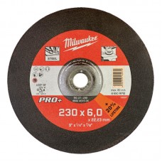Диск зачистной по металлу MILWAUKEE, SG 27/230х6 PRO+, Ø230мм