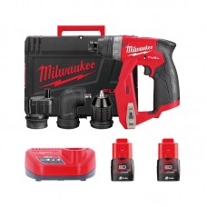 Дрель-шуруповерт аккумуляторная бесщеточная MILWAUKEE M12 FDDXKIT-202X,34Нм (4насадки+ЗУ+2Х2Ач+кейс)