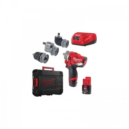 Дрель-шуруповёрт аккумуляторная бесщёточная ударная MILWAUKEE M12 FPDXKIT-202X(37Нм)(2нас+2Х2Ач+кейс