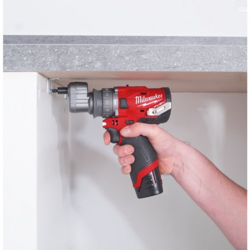 Дрель-шуруповёрт аккумуляторная бесщёточная ударная MILWAUKEE M12 FPDXKIT-202X(37Нм)(2нас+2Х2Ач+кейс